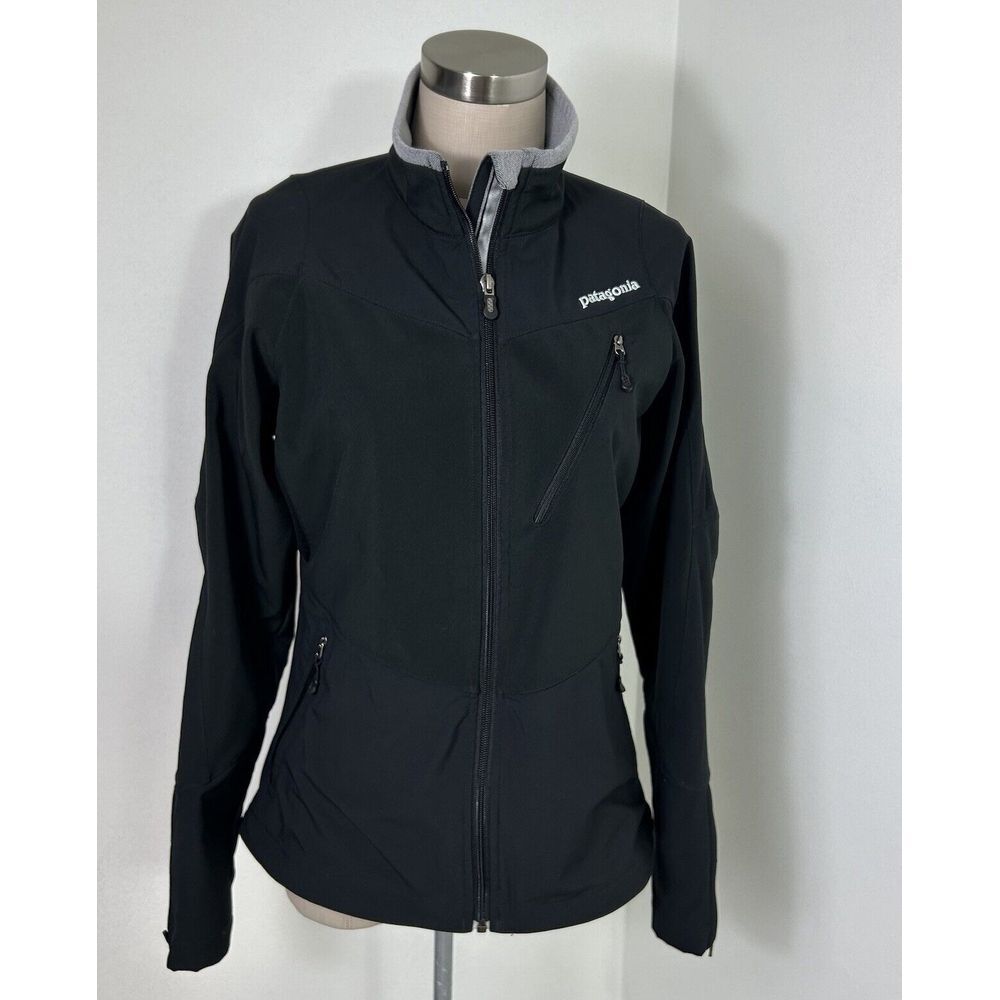 Patagonia Integral Jacket Soft Shell Black‎ Full Zip 24945 Women's Size Small